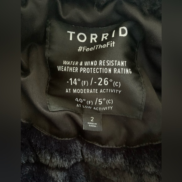 Torrid Nylon Functional Parka Black Size 2X - Picture 12 of 16